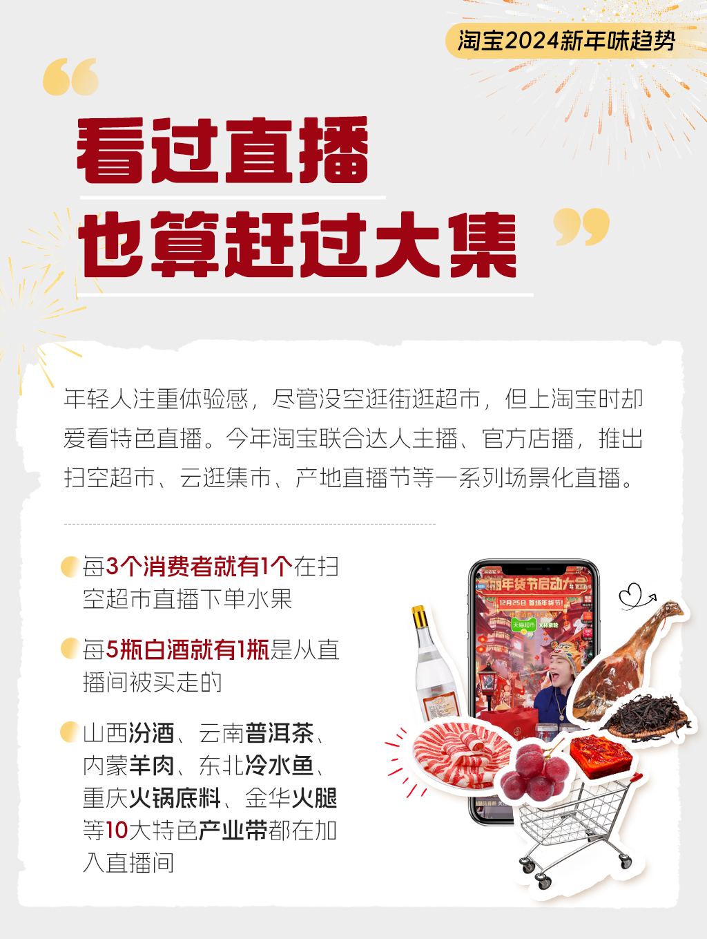 kaiyun体育全站天猫年货节发布2024新年味趋势95后主导年夜饭餐桌淘宝下单年货用户95后占比超一半(图4)