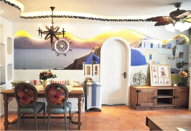 媳妇硬要做“曲线吊顶”！全房复古家具茶几带轮子！谁见过？(图5)