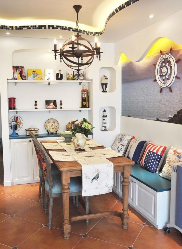 媳妇硬要做“曲线吊顶”！全房复古家具茶几带轮子！谁见过？(图6)