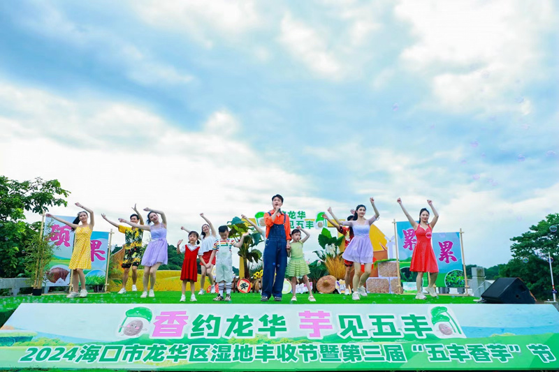 2024海口市龙华区湿地丰收节暨第三届香芋节举行(图1)