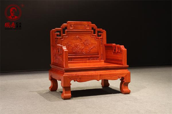 非遗红木家具国寿红木：富荣沙发尊享富贵荣华(图2)