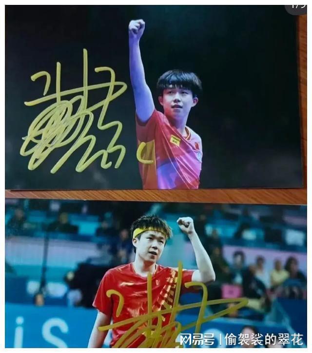 太聪明了！王曼昱连夜改名陈梦签完600个拍孙颖莎饭桌怼脸签(图3)