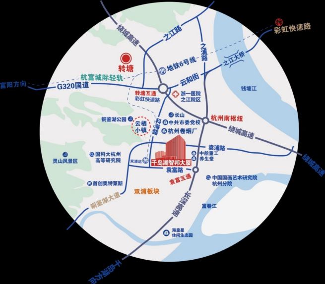 西湖区之江地铁口精装写字楼家具全包13元㎡天出租啦！(图1)