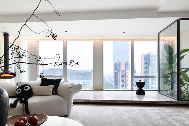 kaiyun体育全站德墨空间设计新作｜复地金融岛湾流锦宫(图6)