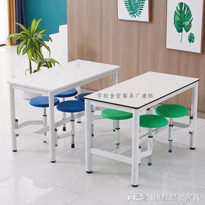 单位食堂餐桌椅当然得美观耐用(图1)
