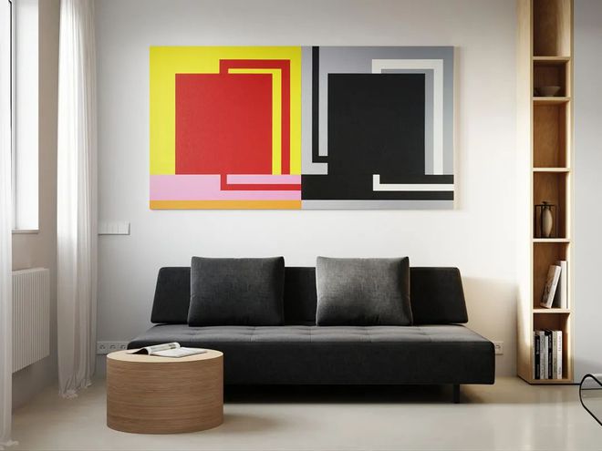 53㎡小户型巧用多功能家具一居变两居(图5)