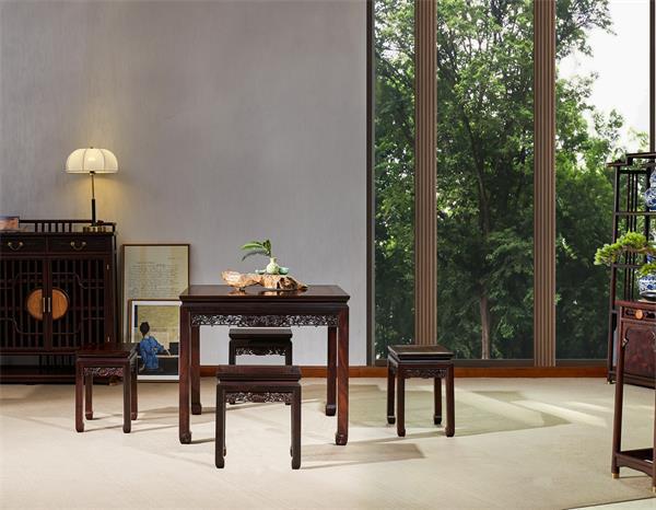 大红酸枝家具：旭东红木打造你的冬日惬意茶生活开云体育(图5)