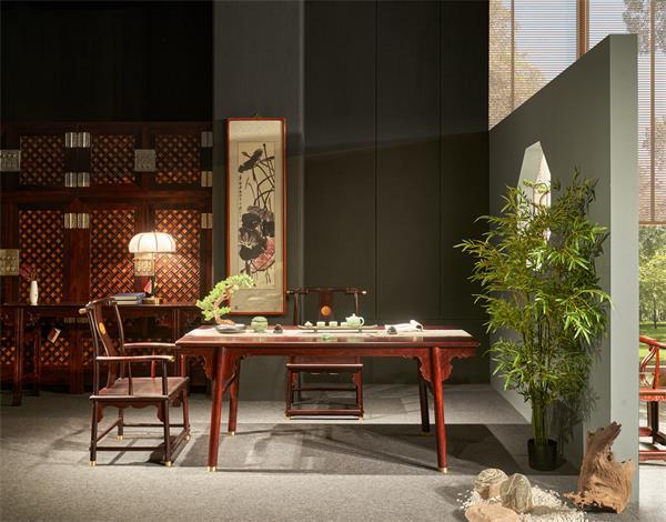 大红酸枝家具：旭东红木打造你的冬日惬意茶生活开云体育(图2)