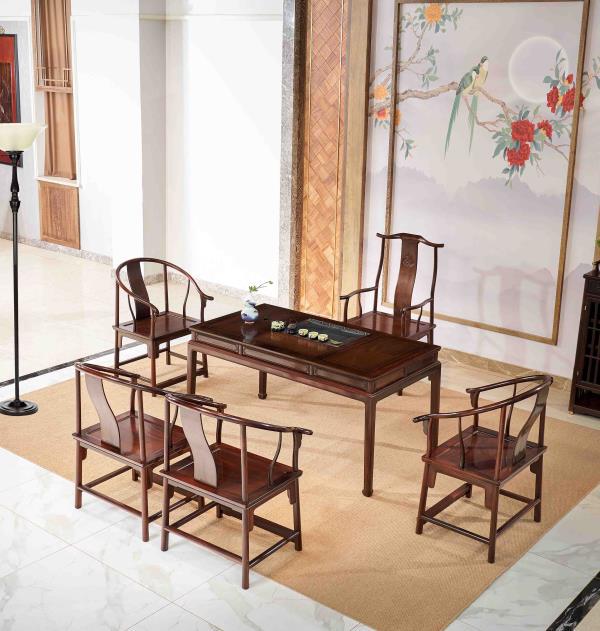 大红酸枝家具：旭东红木打造你的冬日惬意茶生活开云体育(图4)