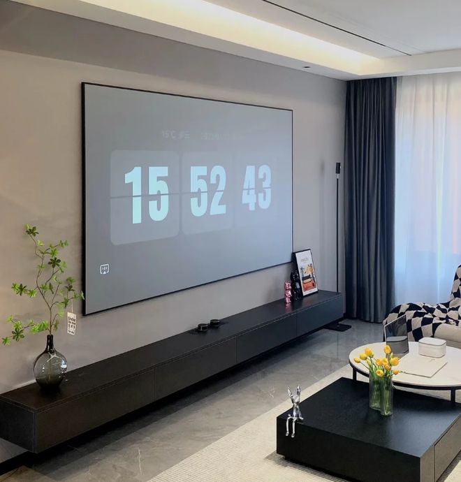 客厅电视柜这样kaiyun体育全站设计一间顶两间！(图2)