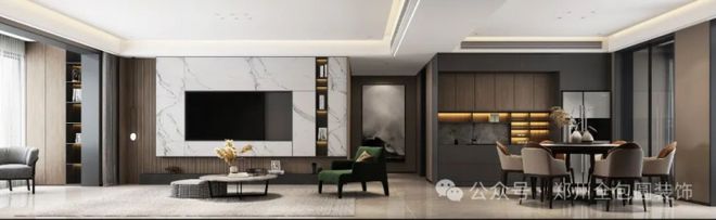 现代简约之美全包圆142㎡家装案例诠释品质生活(图2)