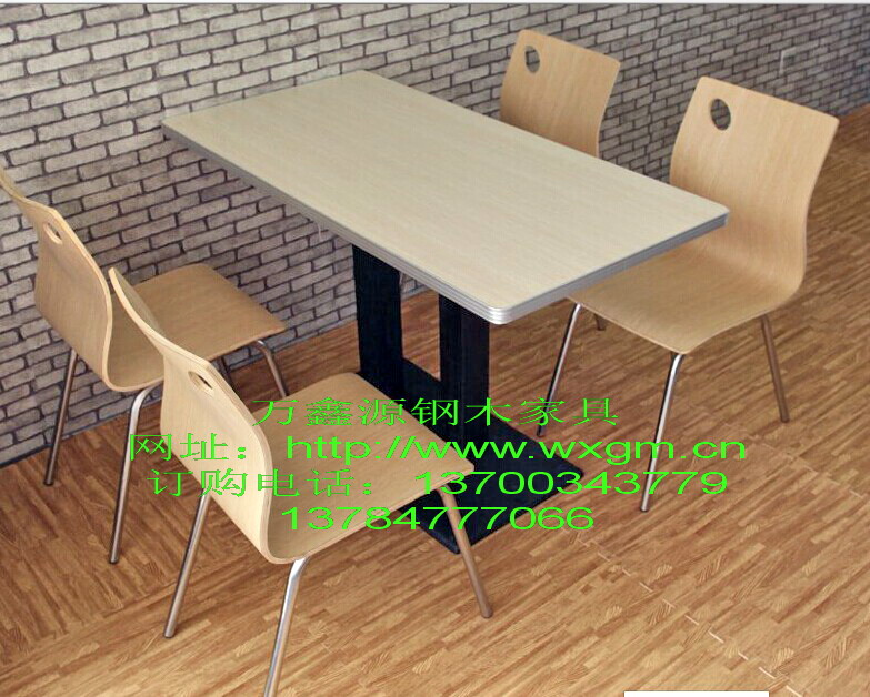 快餐桌椅-餐桌椅-各种餐饮私人定制香河家具城万鑫源钢木家具销售处(图1)