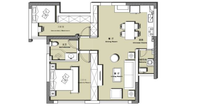 62平现代混搭风休闲而又温暖！(图1)