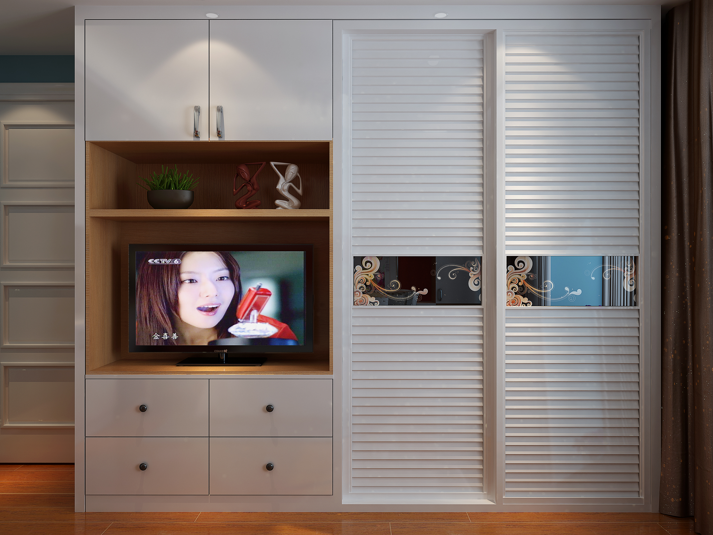 小卧室多功能家具设计案例图(图6)