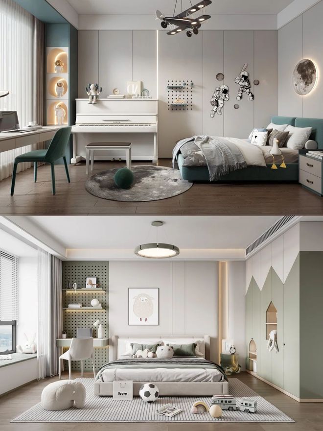 十二款好看的男孩房卧室设计让人眼前一亮大小户型都适用(图2)
