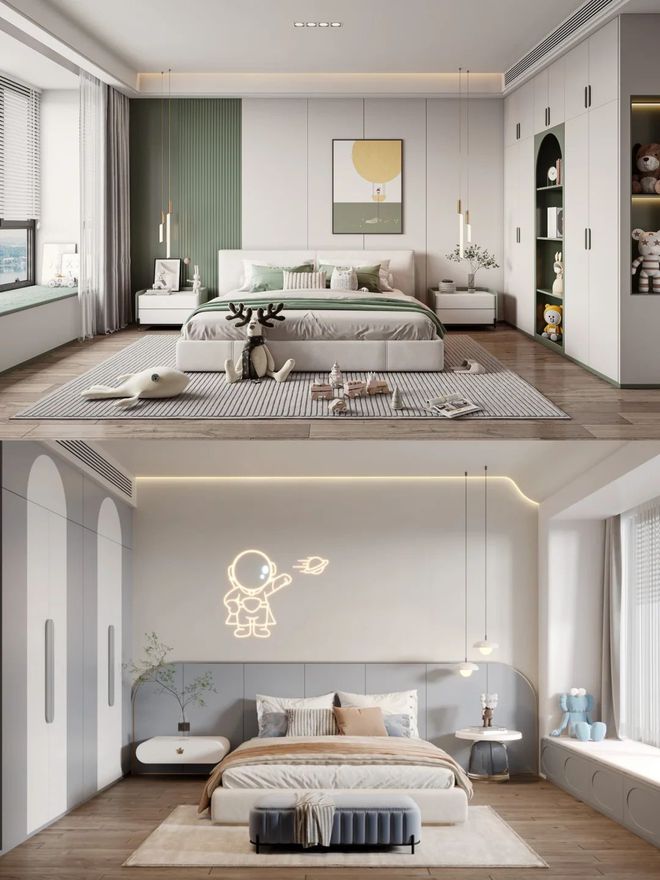 十二款好看的男孩房卧室设计让人眼前一亮大小户型都适用(图3)