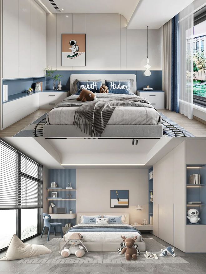 十二款好看的男孩房卧室设计让人眼前一亮大小户型都适用(图4)