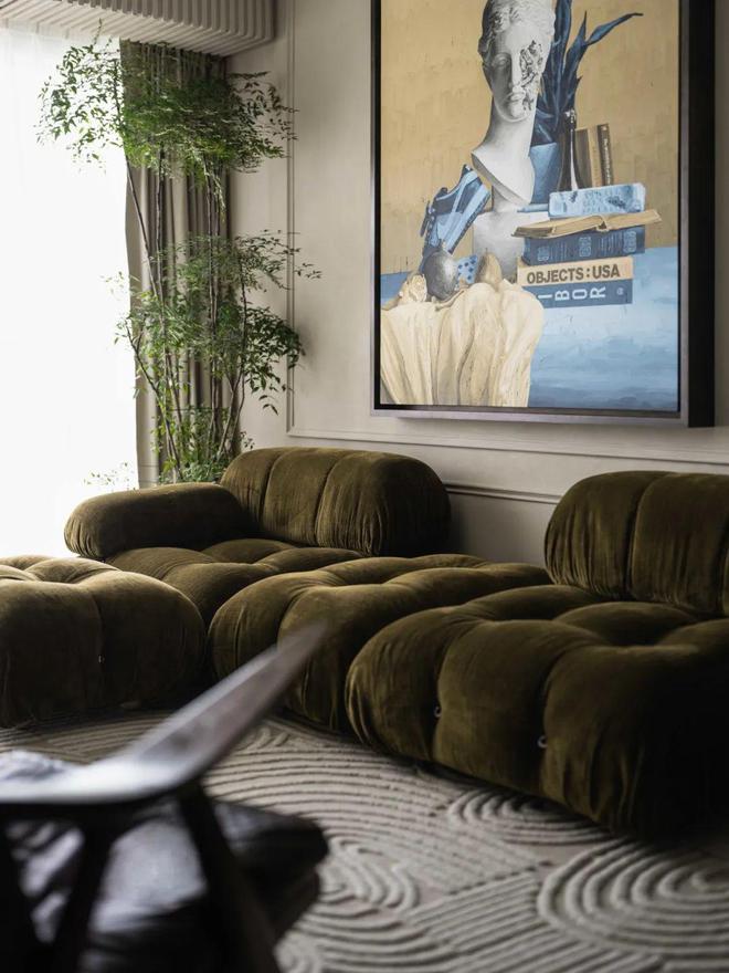 开云体育香港建筑学夫妻的130m²新居4口之家自然与艺术共生(图7)