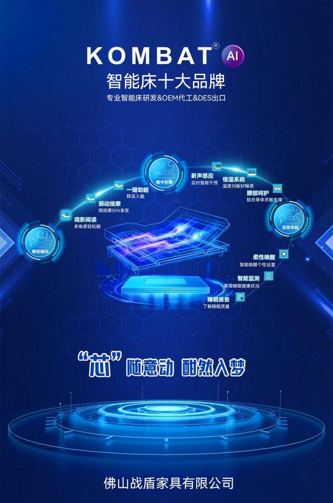 开云体育2025深圳家居设计周：KOMBAT战盾智能床点亮智慧卧室生活(图6)