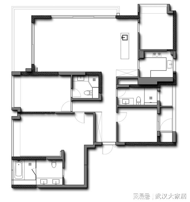 陈忠【武汉瑞府—精装房kaiyun体育网页版改造】武汉城市室内设计大赛参赛作品(图1)