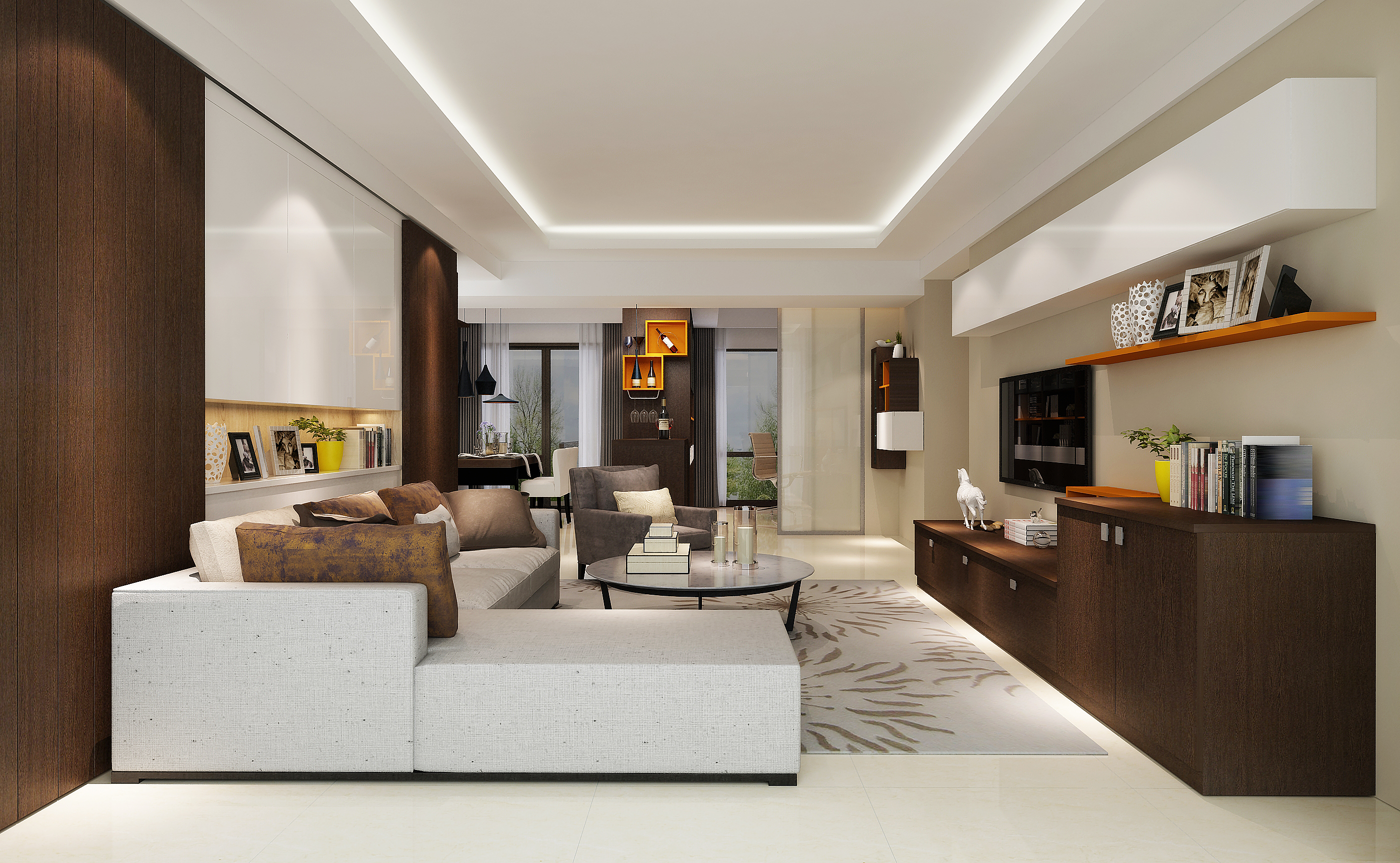 2016现代客厅家具组合图片(图4)