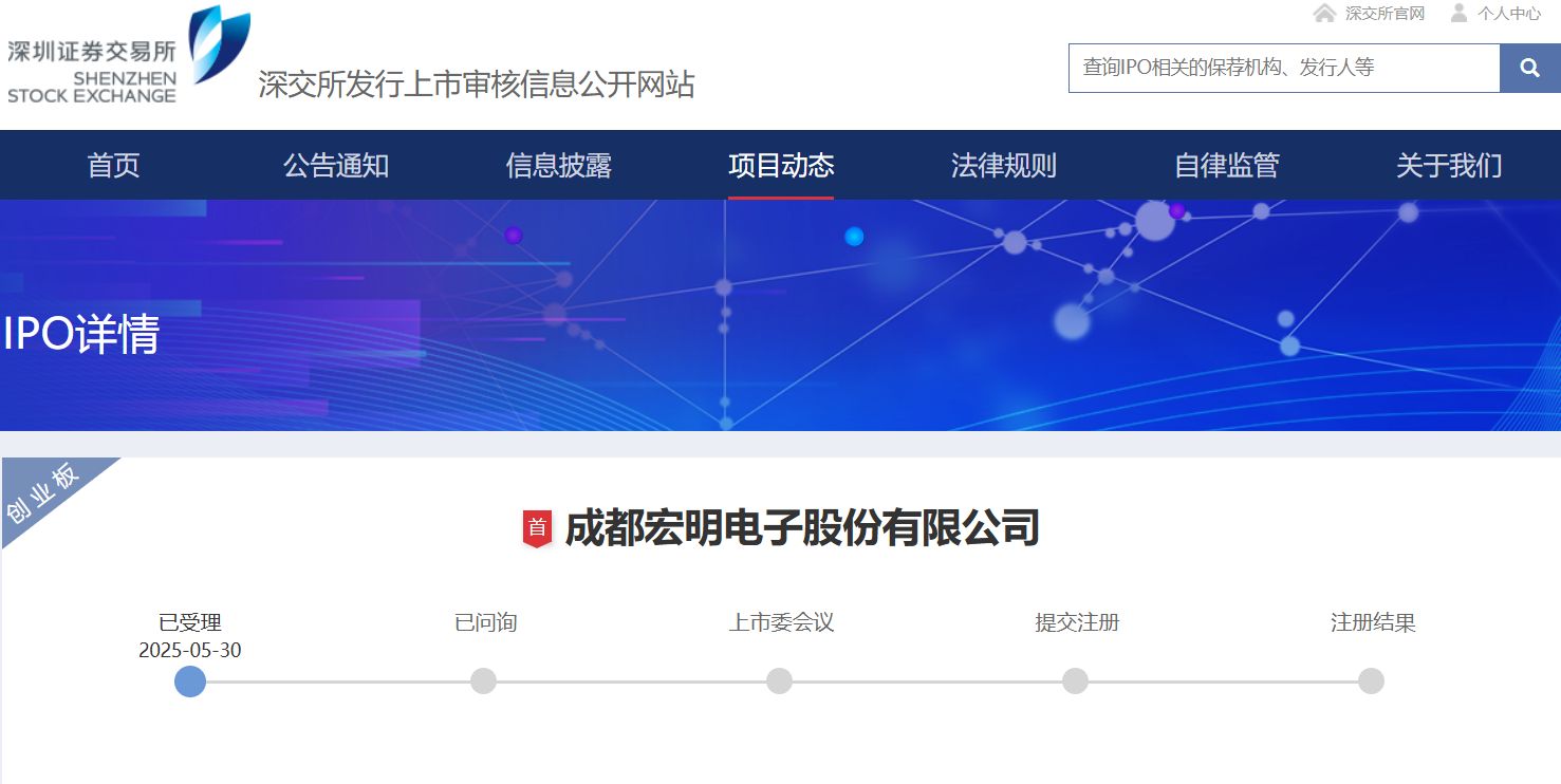 kaiyun体育全站吹响冲锋号！成都宏明电子创业板IPO获受理：铁血铸剑六十载军民融合谱新篇(图1)