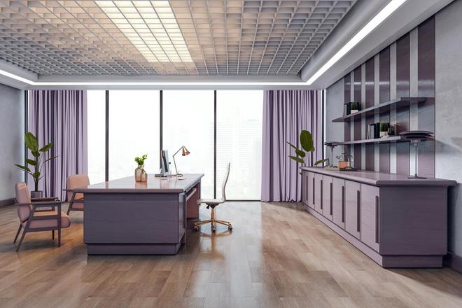 嘉宁颂大兴办公室装修公司：经理室局部翻新重点区升级显格调(图3)