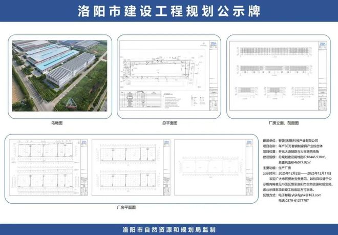 伊滨年产30万套钢制家具项目公示；河南簇昌中标洛龙微度假综合体项目(图2)